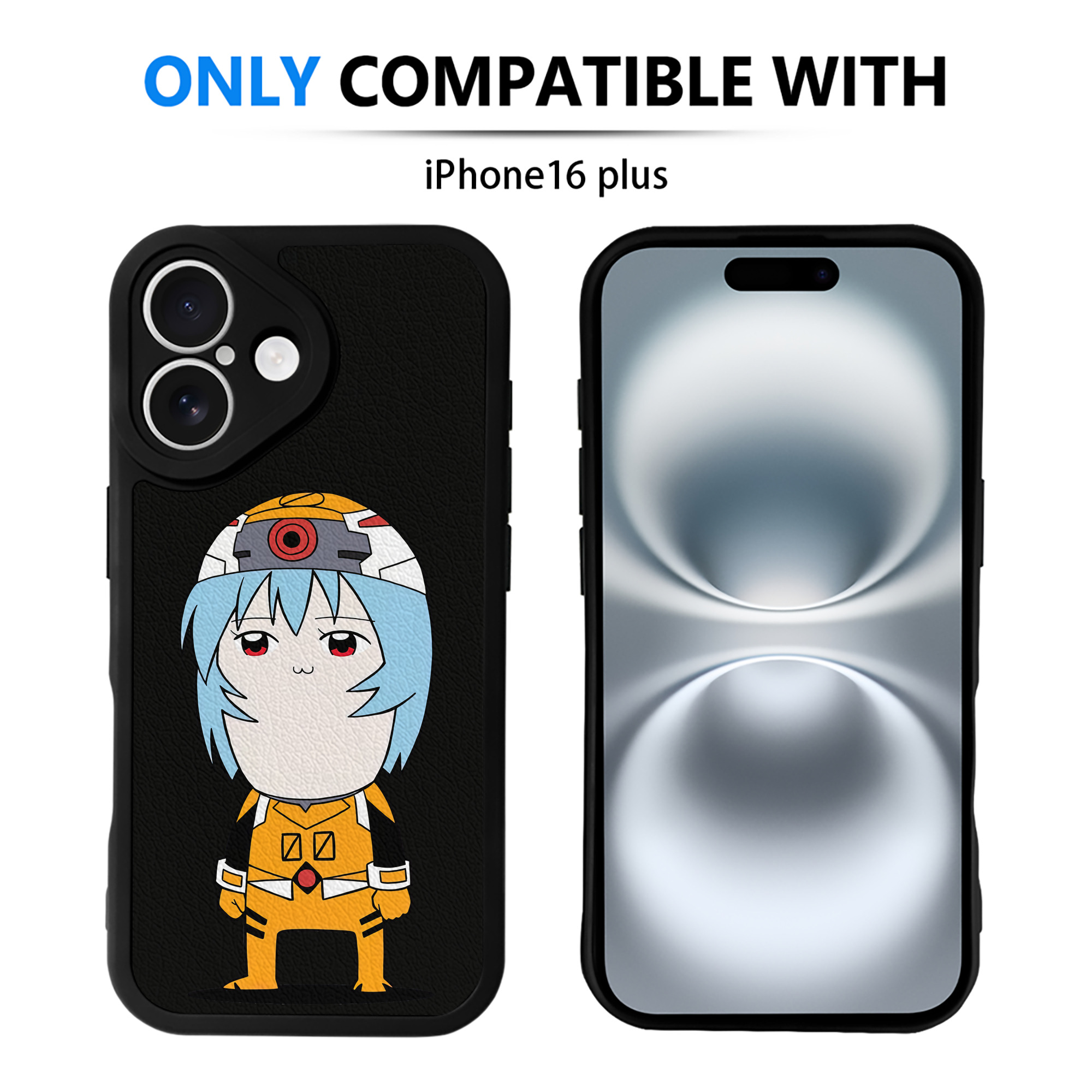 （画像用） EVA 新世紀エヴァンゲリオン 【iPhone 16シリーズ対応】シリコンスマホケース（レザー調） 材質：シリコン